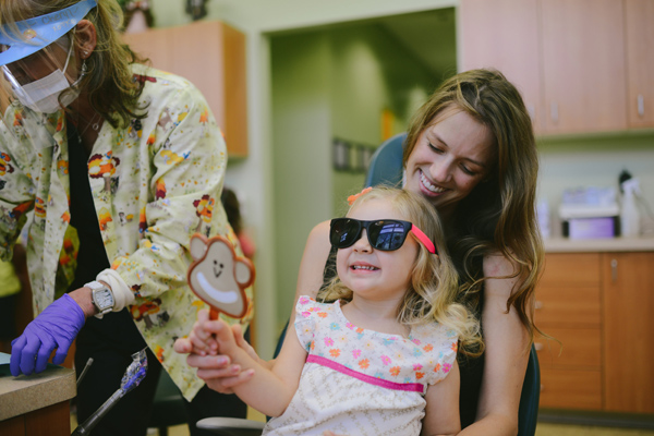 Girl in sun glasses at Simi Valley office