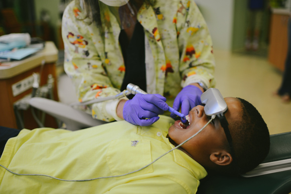 Boy getting dental work at Simi Valley office